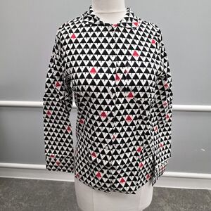 J. McLaughlin Black and White Hidden Santa Pajamas